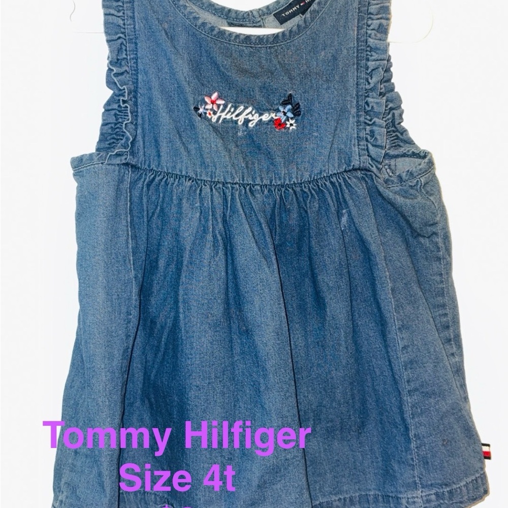 Tommy Hilfiger Embroidered Blue Dress